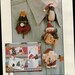 vintage Little Folk Christmas Cover ups Wallhanging Pins 1-2 inches Unused craft pattern