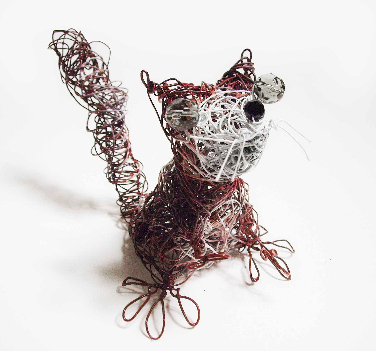 Wire Squirrel Sculpture