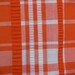 VTG fabric: orange seersucker plaid