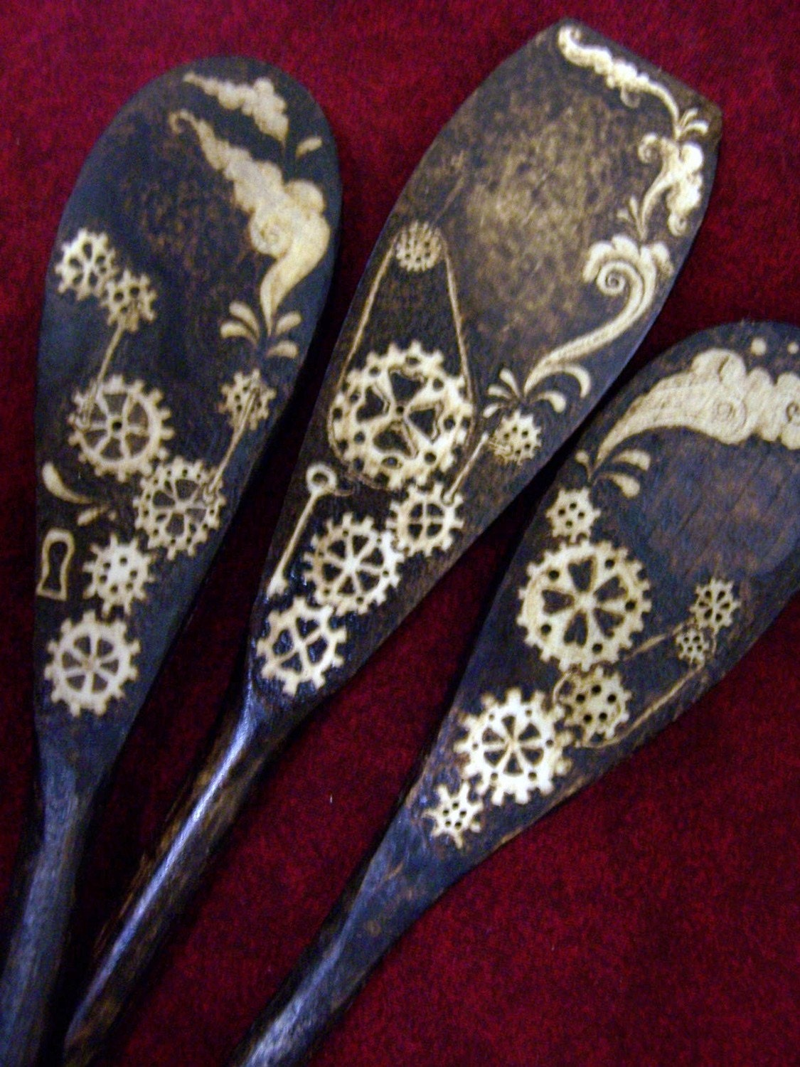 Steampunk Gears Spoon Set - Made to Order
