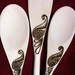 Mendhi Flower Wooden Spoon Set in Pyrography - Made to Order