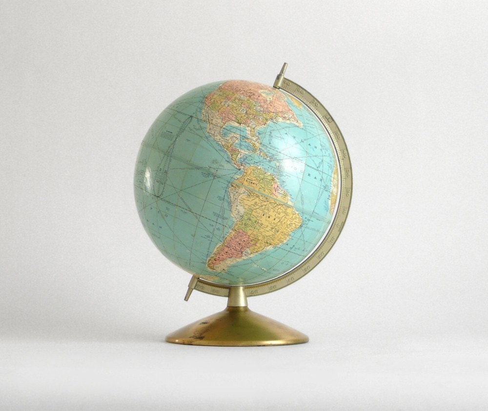 1960's World Globe