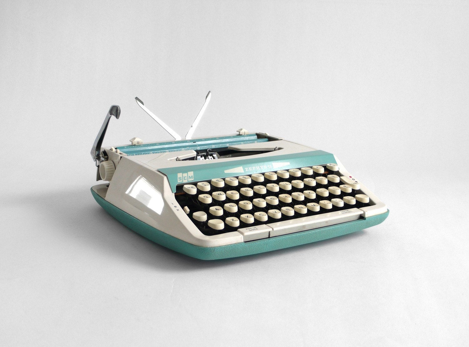 Vintage Seafoam Smith Corona Typewriter