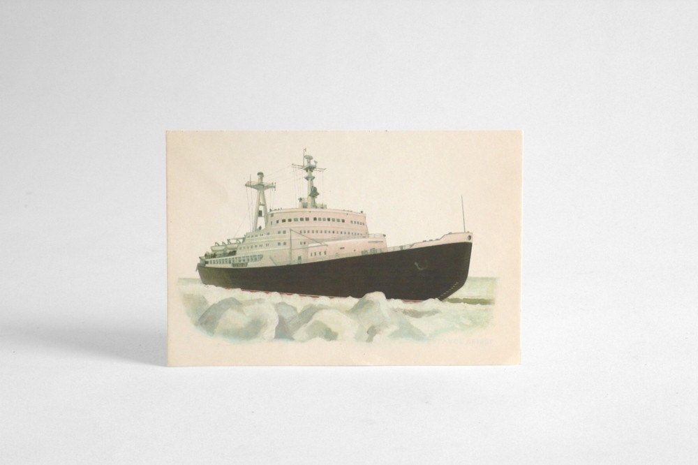 Vintage Ship Print 3 - Nautical, Sail Boat, Sea