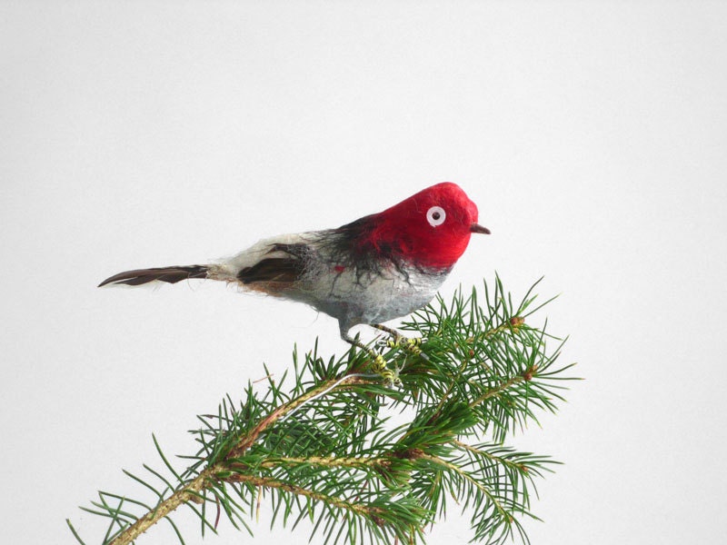 Vintage Bird Ornament - Antique, Christmas, Animal, Holiday