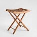 Vintage Wood Fishing Stool - Mid Century Modern, Retro, Folding