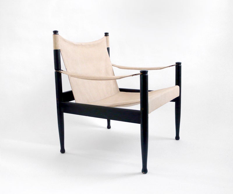 Vintage Danish Safari Lounge Chair - Mid Century, Modern, Denmark, Eilersen