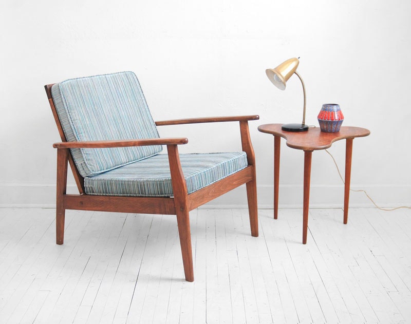 Mid Century Lounge Chair - Modern, Side, Wood, Retro