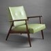 Reserved - Mid Century Wood Lounge Chair - Modern, Side, Green, Retro, Eames