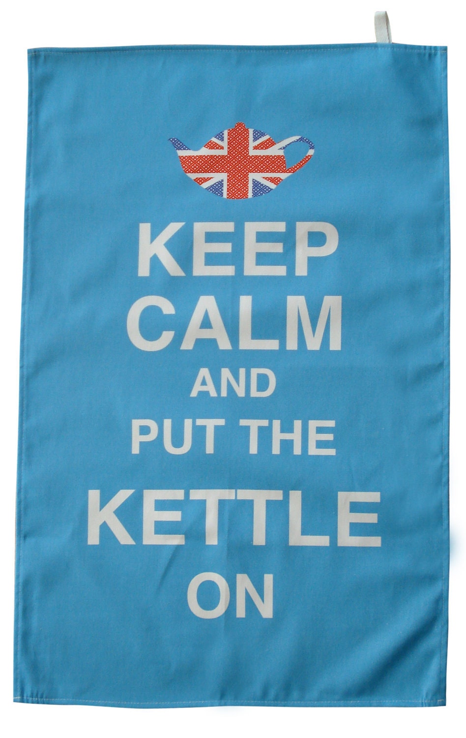 Keep Calm and put the Kettle on printed quirky tea towel