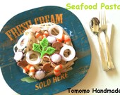 Etsy Pretend food- Felt food - Play food Seafood Pasta