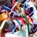 Vintage 1920's-40's Ribbon Remnants Satin Velvet Grosgrain and Silk Over 33 Yards