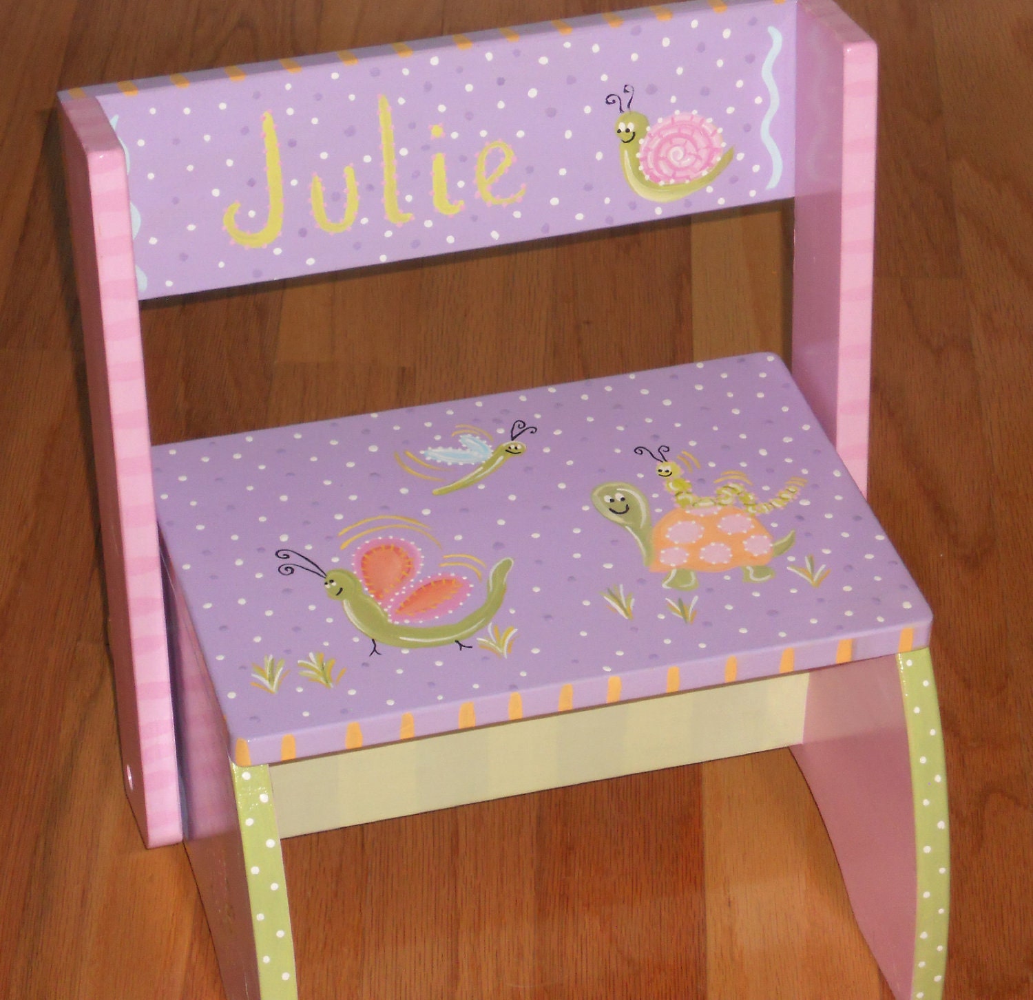 CUSTOM Painted Childrens Flip Stools