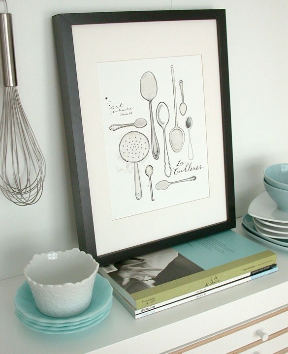 Les Cuilleres 8.5x11 -Art culinaire- Collection