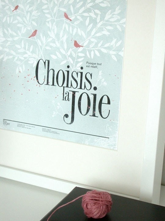 Choisis la joie 8.5x11 -Pep Art- Collection