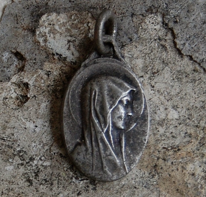 Vintage French Lourdes Medal 26F
