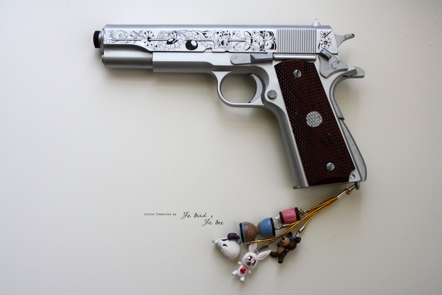 Babydoll 1911 Pistol Replica with Charms