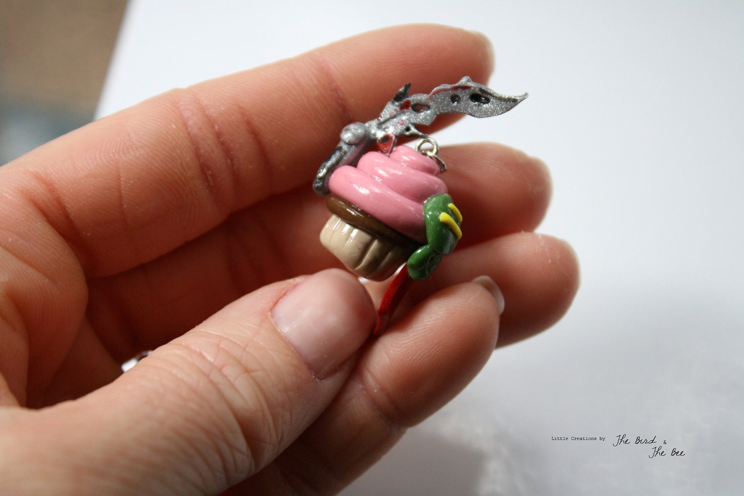 Lightning Cupcake Pendant