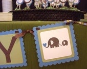 Elephant Baby Shower Banner