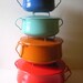 Vintage Dansk Kobenstyle Enamel Cookware - IHQ Enameled Jens Quistgaard Huge Rare 8 Quart Dutch Oven - Valentine Red - Near Mint