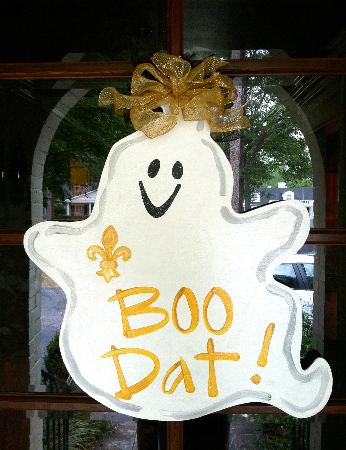 Boo Dat Halloween Door Hanger