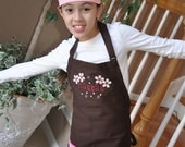 Personalized Embroidered Adult young Adult toddler or child  APRON set with CHEF HAT
