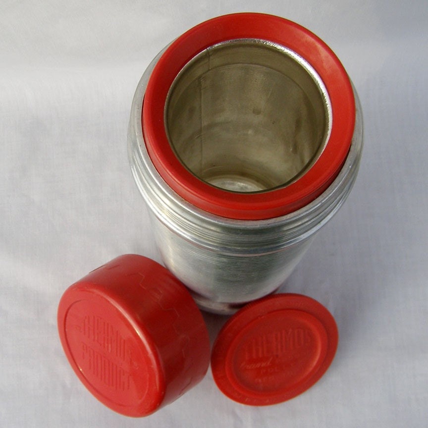 Vintage Thermos Steel Vacuum Bottle