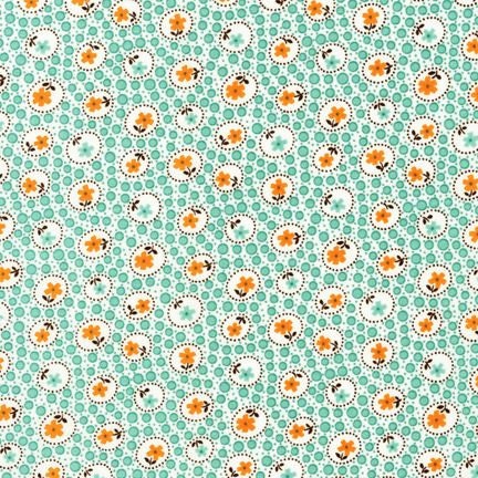 Parsley Bubble Floral, Buttercup, Darlene Zimmerman