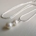 Mother Daughter Freshwater Pearl Necklace in Sterling Silver