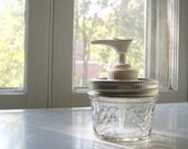 Mini Mason Jar Soap Dispenser, perfect for a gift basket