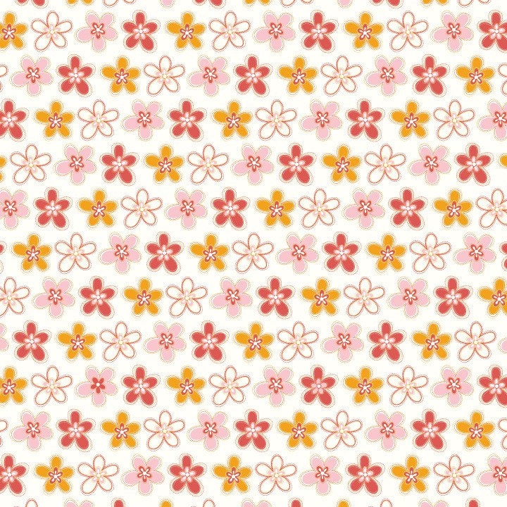 Bloom and Grow by My Mind's Eye for Riley Blake - 1 Yard Pink Bloom Daisy