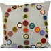 Handmade Peace Pillow: Bright Penny Rug
