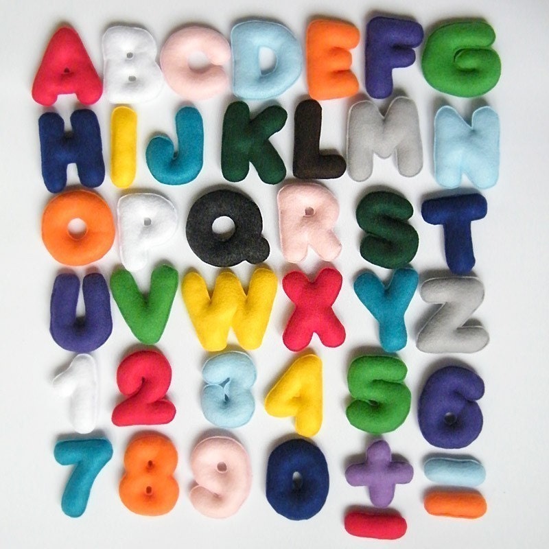 ABC 123 Simple - Homeschooling Set in Plastic Bag - Alphabet and Numbers