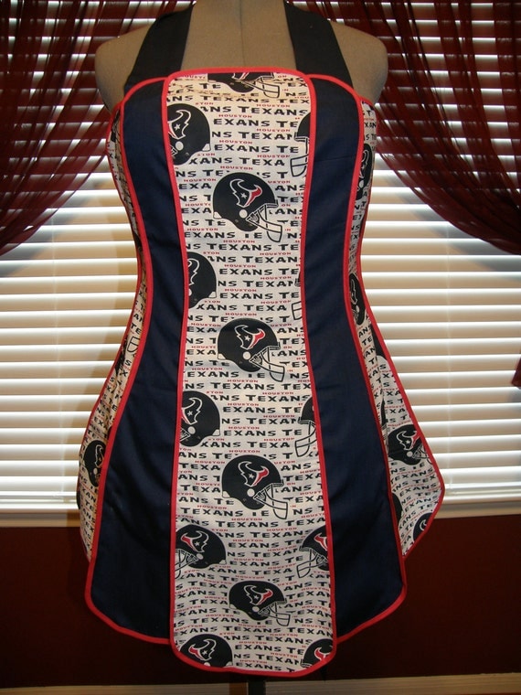 Vintage Inspired Retro Apron HOUSTON TEXANS Apron (FREE Personalization)