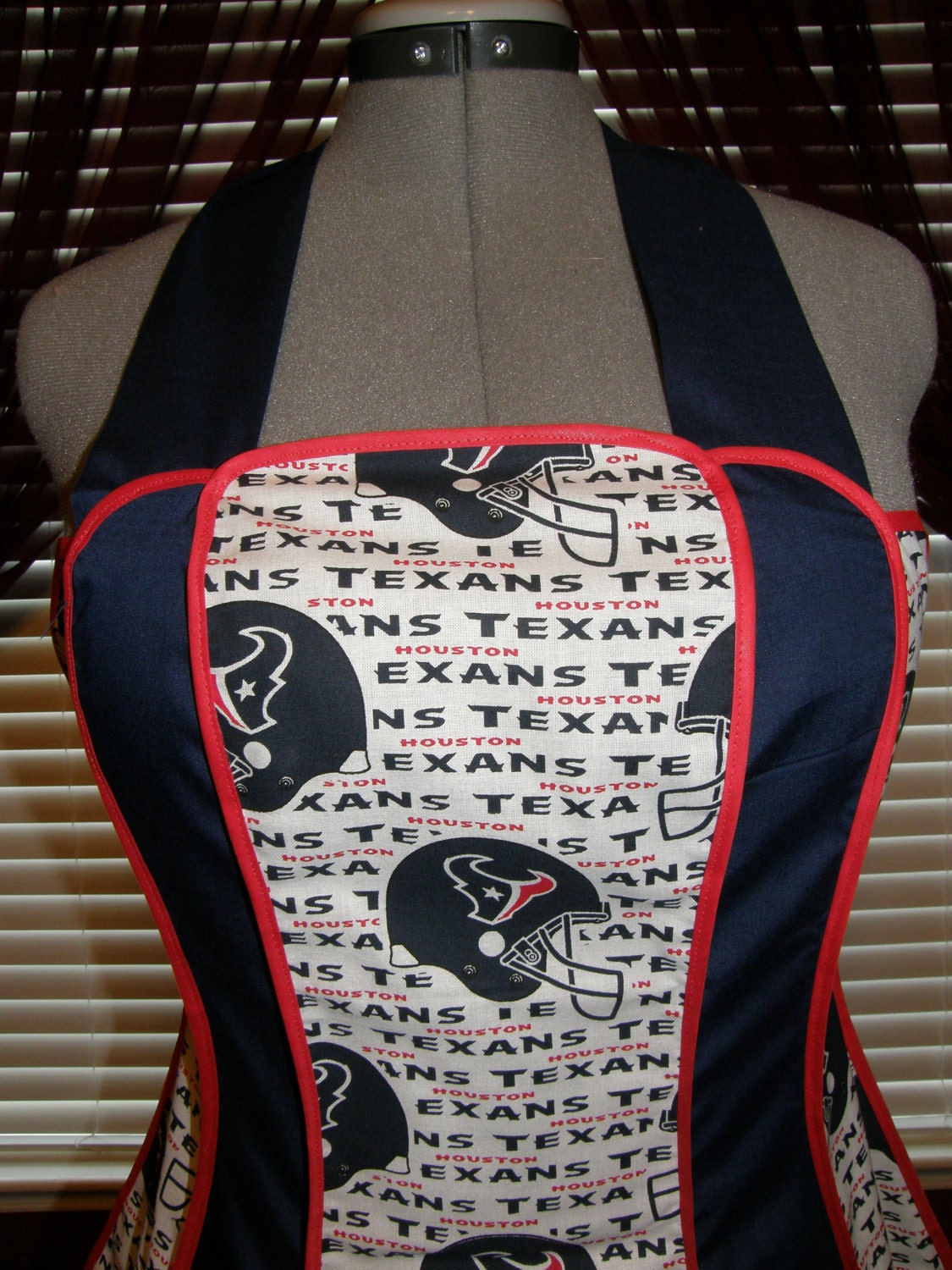 Vintage Inspired Retro Apron HOUSTON TEXANS Apron (FREE Personalization)
