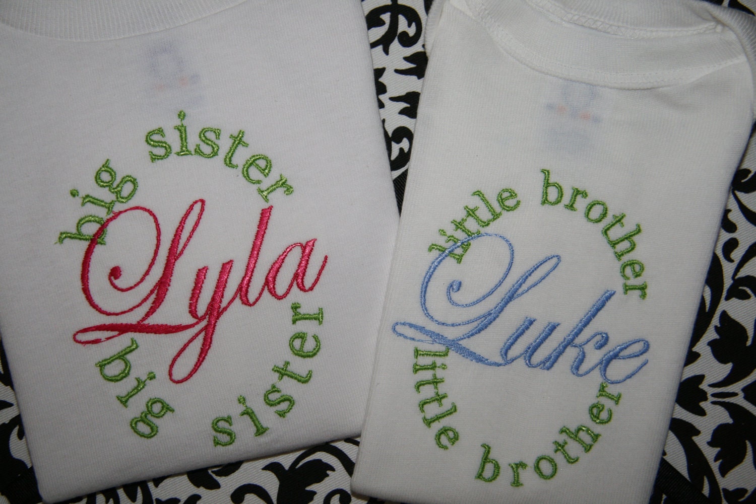 Personalized Big and Little SIBLING Set