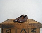 vintage. cut work leather shoes
