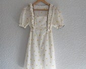 vintage. 70s cotton sevilla prairie dress