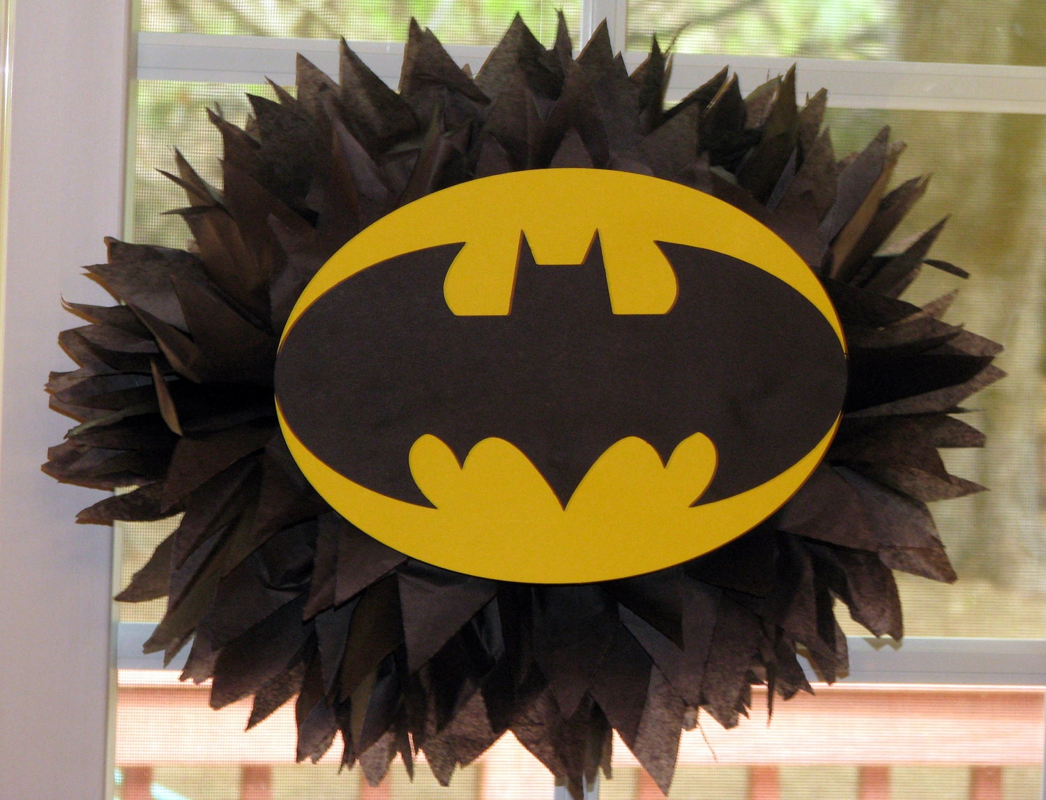 Superhero tissue paper pompom kit Il_570xn