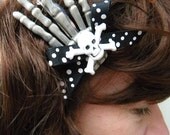 Psychobilly Zombie Skull Hair Clip Barrette