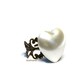 Clearance SALE Love Ring Pearlized Vintage Heart