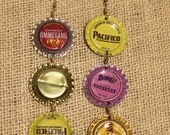 Ommegang, Pacifico, Allegash & Boing Triple Beer Cap Earrings