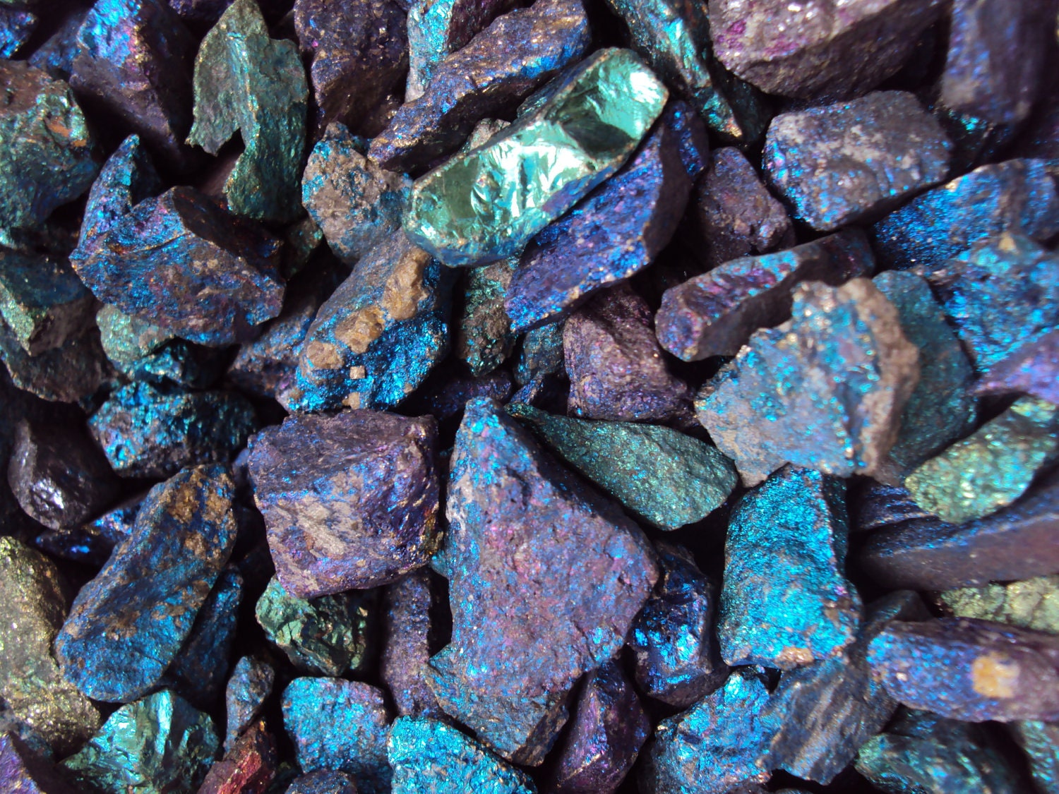 Chalcopyrite Peacock Ore by the Bag, Rainbow Gemstone Specimen, Reiki Healing, New Age Jewelry Supplies, Colorful Rock Lot, 50 grams
