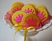 Sparkly Princess Crown Decorated Sugar Cookies (12)