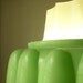 Mint Green TUPPERLIGHT - Vintage Tupperware Jell-O Mold Hanging Lighting Fixture - Upcycled Pendant Light - Eco Friendly BootsNGus Design