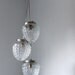 Cascading Autumns Acorns Crystal Clear Pressed Glass Chandelier - UpCycled Hanging Pendant Lighting Fixture - Rustic BootsNGus Lamp Design