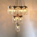 Reserved 4 GeorgiaGould - Mason Jar Lighting Hanging Swag Lamp 3 Tier Wedding Cake - Eco Friendly Original BootsNGus Design Mason Jar Lights