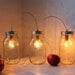Catching Summer Fireflies - Standing Banner Ball Mason Jar Light - BootsNGus Design - Industrial Upcycled Wedding Home Decor Accent Light