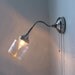 Measures - Industrial Stainless Steel Gooseneck Wall Sconce - Antique Storage Container Shade - UpCycled BootsNGus Lighting Fixture