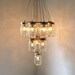 3 Tier Upside Down Wedding Cake Mason Jar Chandelier - Mason Jar Lighting - Handcrafted Upcycled BootsNGus Hanging Pendant Light Fixture